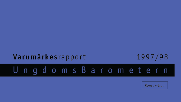 1998 Varumärkesrapport