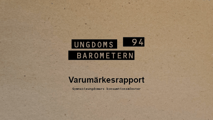 Varumärkesrapport 1994